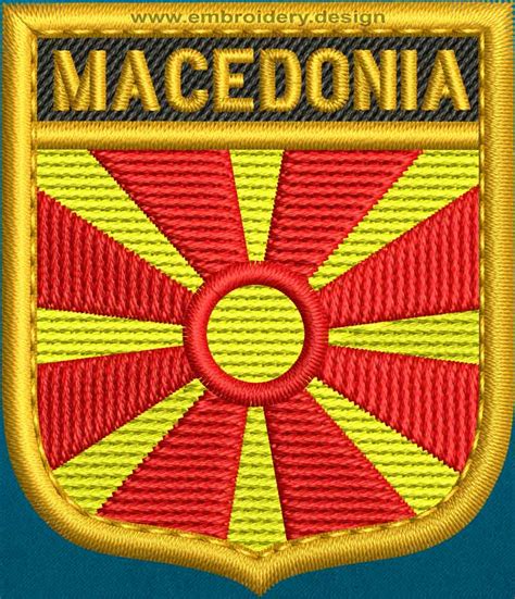The st george flag tattoo by tim beck was probably made to claim that the tattoo owner has the soul of a warrior, as this flag comes. Design embroidery Flag of Macedonia Shield with Gold Trim by embroidery design