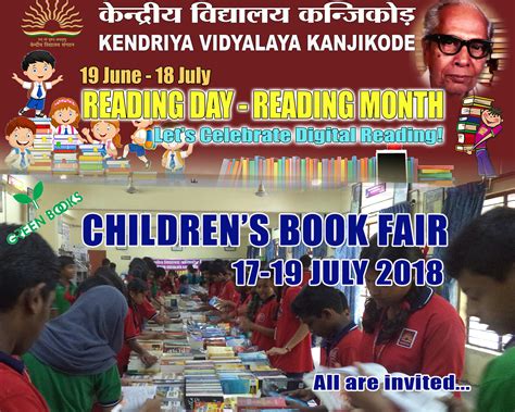 It is one of the largest book fairs in the world. Children's Book Fair at KV Kanjikode (17-19 July 2018 ...