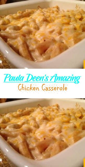 This chicken noodle soup casserole recipe from delish.com is the best. Paula Deen's Amazing Chicken Casserole - Home Inspiration and DIY Crafts Ideas