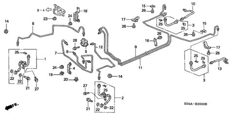 Keep your honda accord's brake system safe and leak free. 1999 Honda Civic 4 Door LX KA 4AT Brake Lines - Honda Parts Now