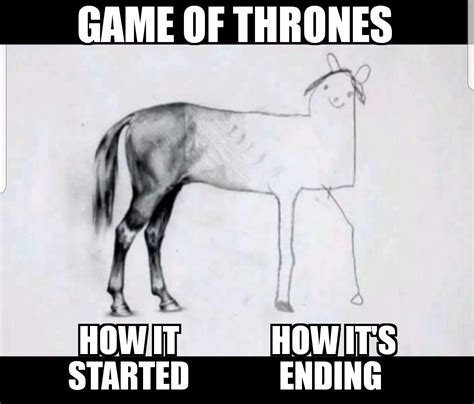 #gameofthrones who will sit on the iron throne at the end george r.r. Download Meme Game Of Thrones Horse | PNG & GIF BASE