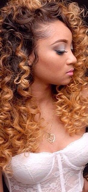 #Ombre #Curly #Weave | Long hair styles, Hair styles ...
