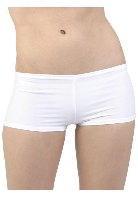 Well you're in luck, because here they come. White Sexy Spandex Hot Pants - Women's Lycra Boy Shorts