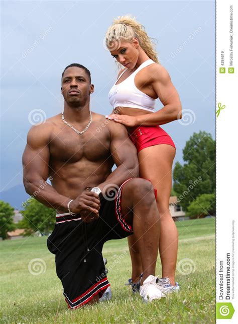 Drag and drop file or browse. Male And Female Bodybuilder Stock Image - Image: 4284619