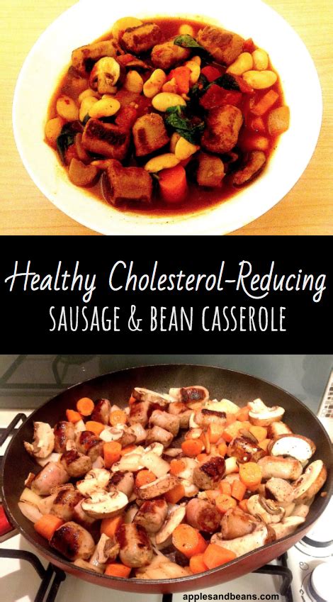 If there is too much cholesterol in the blood, some of the excess can become trapped in the tlc diet: Cholesterol-Reducing Sausage & Butter Bean Casserole | Atkins diet recipes, Low cholesterol diet ...