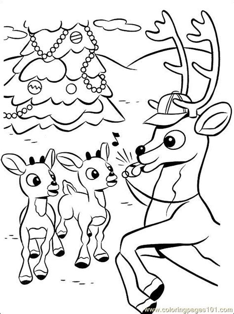 The coloring page is printable and can be used in the classroom or at home. Rudolph 006 (7) Coloring Page - Free Rudolph the Red-Nosed ...
