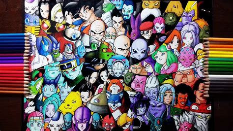 The initial manga, written and illustrated by toriyama, was serialized in ''weekly shōnen jump'' from 1984 to 1995, with the 519 individual chapters collected into 42 ''tankōbon'' volumes by its publisher shueisha. Drawing All 80 Fighters Of The Tournament Of Power - YouTube