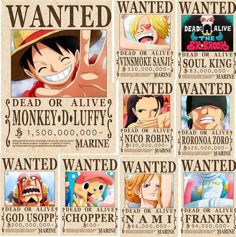 Di dunia one piece terdapat beberapa orang yang memilki kekuatan yang hebat sehingga mereka ditakuti dan disegani oleh banyak orang. One Piece 9 Posters Envio Gratis 28x21cm Wanted Se Busca - $ 205.00 en Mercado Libre