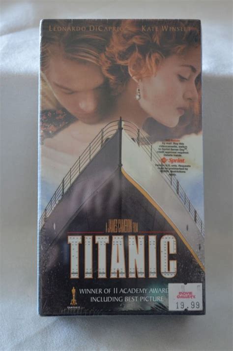 Titanic is a 1997 american film directed, by james cameron. Titanic VHS NEW Sealed Leonardo DiCaprio Kate Winslet ...