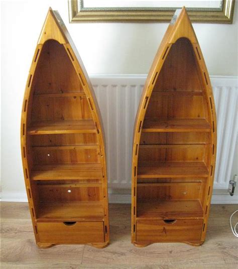 Nautical boat book case display | etsy. Boat Shaped Bookcase Plans | How To Build DIY PDF Download ...