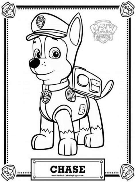 23 paw patrol pictures to print. Paw Patrol Chase Coloring Pages - Coloring Home