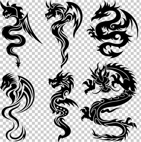 You'll be amazed to see how many anime fans you'll come across with such crazy. Tattoo Chinese Dragon Tribe PNG - Kunst, schwarz und weiß ...