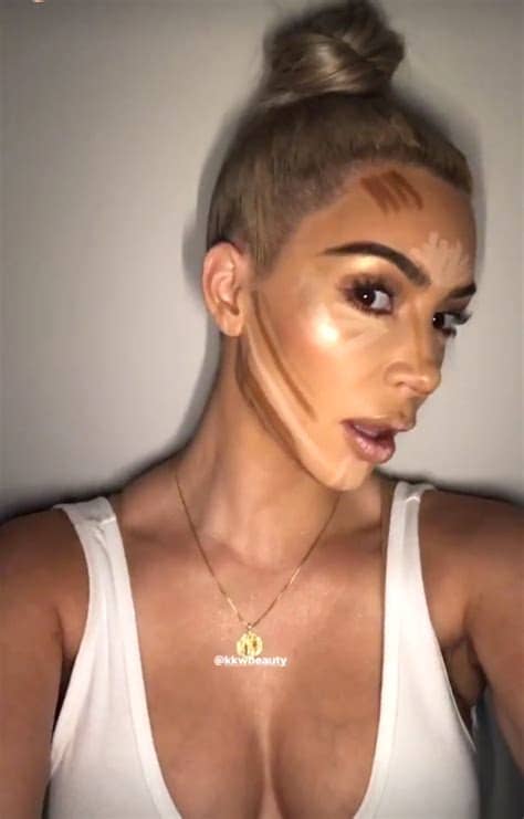 Latest on kim kardashian west. Kim Kardashian Shows Us Her New Contouring Technique ...