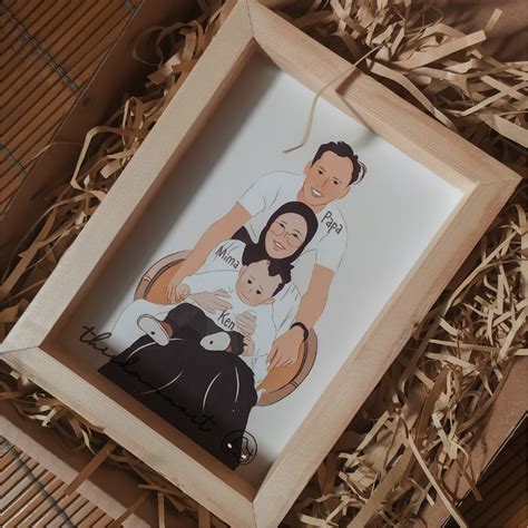 Dengan kontrol yang ketat pada bagian produksi membuat kualitas. Ilustrasi + Wooden Rustic Frame (include box, bingkai kayu ...