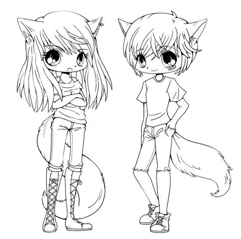 For boys and girls, kids and adults, teenagers and toddlers, preschoolers and older kids at school. Anime Emo Wolf Girl Coloring Pages - Coloring Pages For ...
