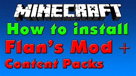 Then open the mod packs files on curse and put the then, run the game with flans mod and then reopen modpack files and add the content packs to the. Minecraft Mods #10 - How to install Flan's Mod + any ...