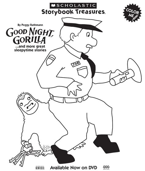 Goodnight Gorilla Coloring page | Goodnight gorilla ...