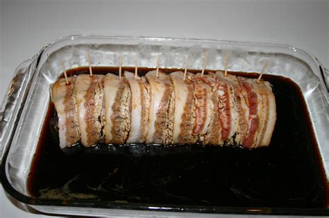 Learn how to make a bacon wrapped pork tenderloin. A Dad, a Son and Their Grills: Sweet Bacon Wrapped Venison ...