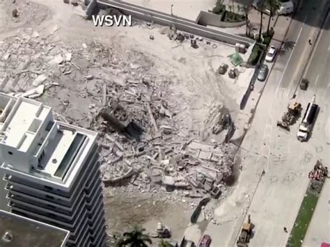 More than 80 fire and rescue units were at the scene of the collapse in the town of surfside, with images showing a pile of rubble with debris spilling down from what was left of the balconies of the building. At least 1 hurt in Miami Beach building collapse - wptv.com