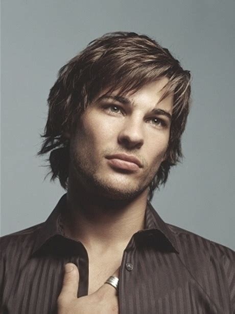 This dapper hairstyle is suited to men who prefer a polished, professional look with a retro twist. Layered mens haircuts