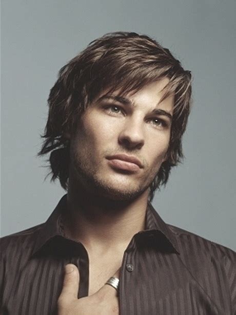 This dapper hairstyle is suited to men who prefer a polished, professional look with a retro twist. Layered mens haircuts