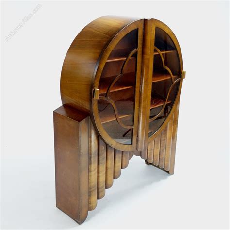 Art deco round display cabinet. Art Deco Round Rocket Display Cabinet. 1930's - Antiques Atlas