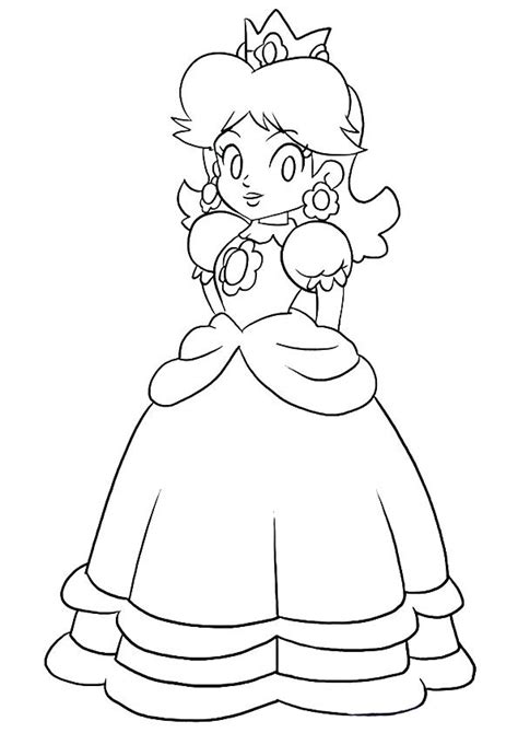She has a pacifier similarly to baby peach and baby daisy except that baby rosalina's is gold. Princess Peach Daisy And Rosalina Coloring Pages at GetColorings.com | Free printable colorings ...