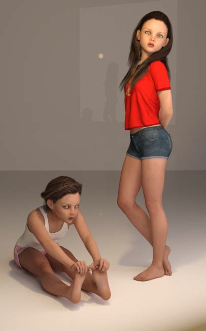 Delicate - Poses for Tween Julie 7 | 3D Models for Poser ...
