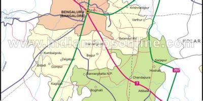 ___ satellite view and map of karnataka (कर्नाटक), india. Bangalore - Bengaluru map - Maps Bangalore - Bengaluru (Karnataka - India)