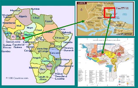 Interactive map of lagos area. Map of the University of Lagos. | Download Scientific Diagram