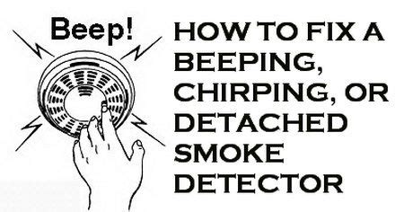If a smoke detector has been damaged or becomes faulty, you can expect for it to sound a chirping noise as a warning that it needs to be replaced. How To Fix A Smoke Detector | RemoveandReplace.com | Smoke ...
