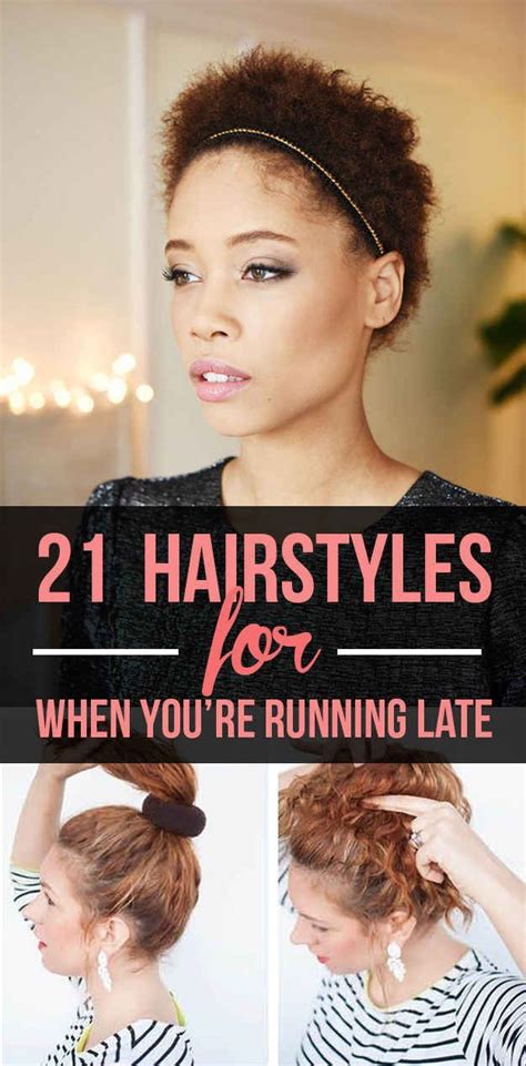 The stunning short hairstyle has soft bouncy curls which create much volume and shape.the gorgeous hairstyle can flatter all special occasions and is quite simple to recreate for people with fine to medium hair. 21 Hairstyles You Can Do In Less Than Five Minutes | Hair ...