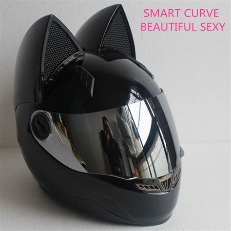 The cat ear helmet upgrade is a flexible. Motorcycle Helmet Women Moto Helmet Cat Ear Helmet ...