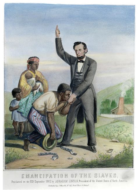 Slaves in confederate states which were not back in the union by then would be free, but slaves in the border states were not affected. Emancipation Proclamation Painting by Granger