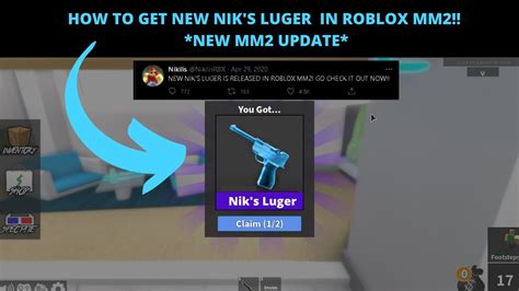 I got all christmas godly weapons in murder mystery 2!! NEW EXCLUSIVE NIK'S LUGER FOUND IN ROBLOX MM2!! *NEW ...