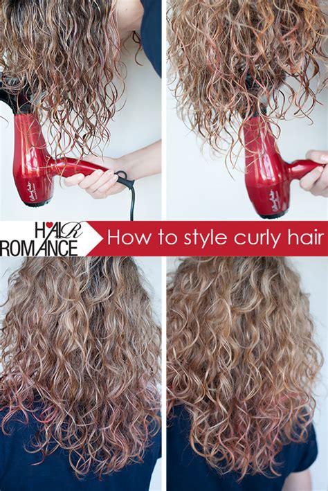 To style naturally curly hair, avoid brushing it after you shower since brushing curly hair can make it frizzy. How to style curly hair - Hair Romance