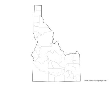Online printable coloring sheets while can be quickly delivered at the reception desk. Idaho Coloring Page