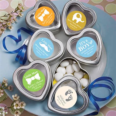 Make your own baby shower invitations, whip up delicious snacks you found on pinterest, decorate with clever diy table centerpieces, and even make your own homemade baby. Baby Shower Favors In Bulk Personalized Silver Heart ...