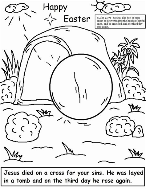Download free easter egg coloring pages and sheets along with easter activity worksheet. Empty Tomb Coloring Pages - Coloring Home