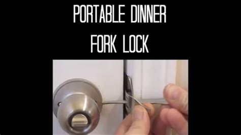 Hot to unlock a door without a keyhole. How To Lock a Door Without a Lock - YouTube