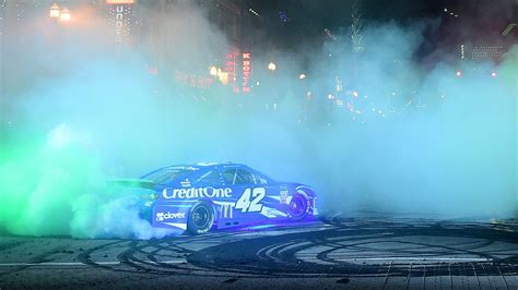 Irwindale speedway, irwindale dragstrip, or the house of drift) is a motorsports facility located in irwindale, california, united states. Burnouts on Broadway Photos - NASCAR Cup Series | MRN