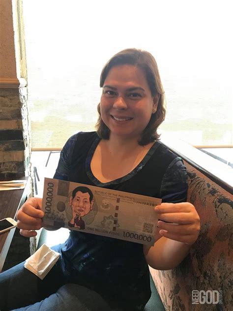 If they choose to do what mayor sara duterte did, its their decision. Sara Duterte's Photo Holding P1 Million Bill Goes Viral