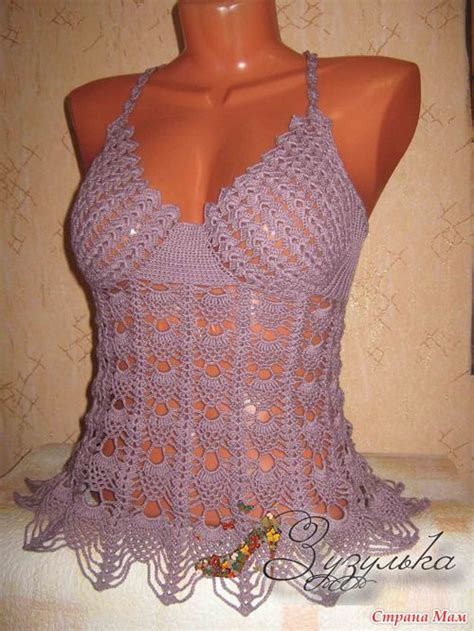 Après les sacs de plage, pourquoi pas un joli top au crochet pour l'été ? As Receitas de Crochê: BLUSA DE CROCHE DE VERAO | roupas ...