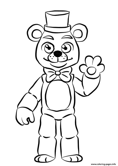 For boys and girls kids and adults teenagers and toddlers preschoolers and older kids at school. Golden Freddy FNAF Coloring Pages Printable