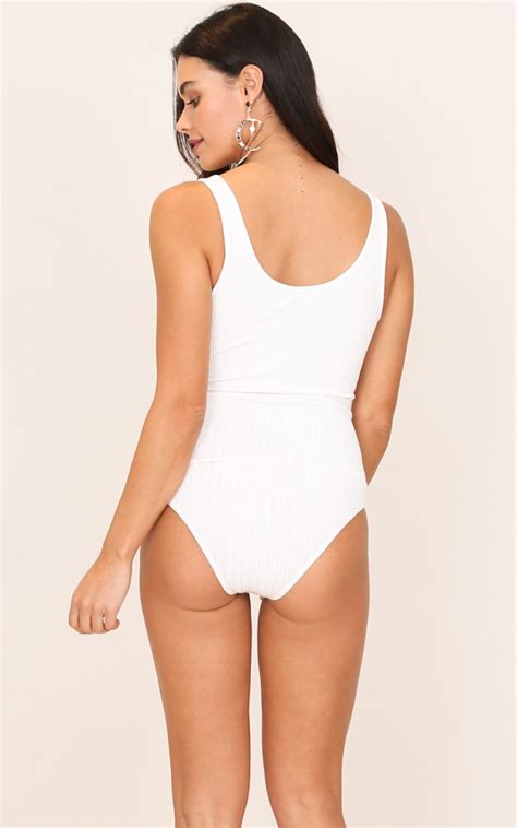 Hidden, hidden shower, holiday, show me, holidays, hidden wife. Tease Me Bodysuit In White | Showpo