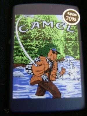 Does not include the (yellow) original retail box. Collector Zippo Joe Camel,Fishing Cigerette Lighter,Tin ...