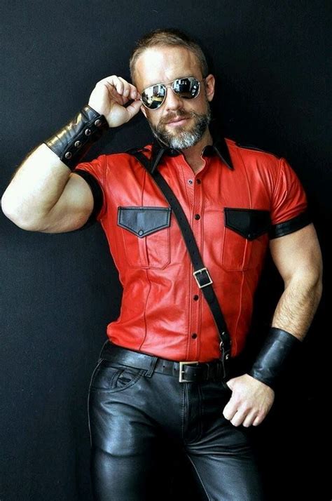 Young milf wanted to take a ride on the american muscle cock. Dirk Caber | Leather outfit, Leather wear