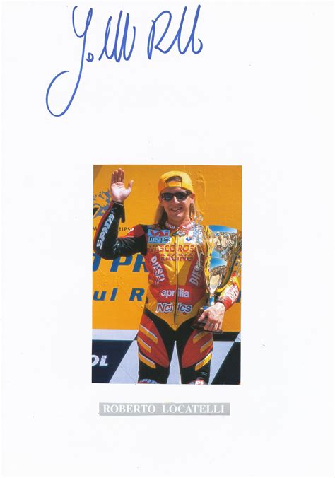 Roberto locatelli hat die schwerste zeit nach seinem unfall hinter sich. Kelocks Autogramme | Roberto Locatelli Italien Motorrad ...