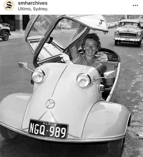 Road trip kyle and rhonda. Rhonda Tasker sits in her Messerschmitt in Ultimo, Sydney ...