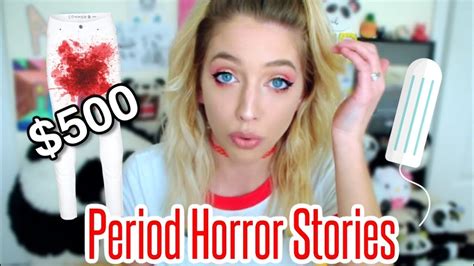 Very visual, pg 13, unsafe topics for kids. Reading YOUR Period Horror Stories - YouTube